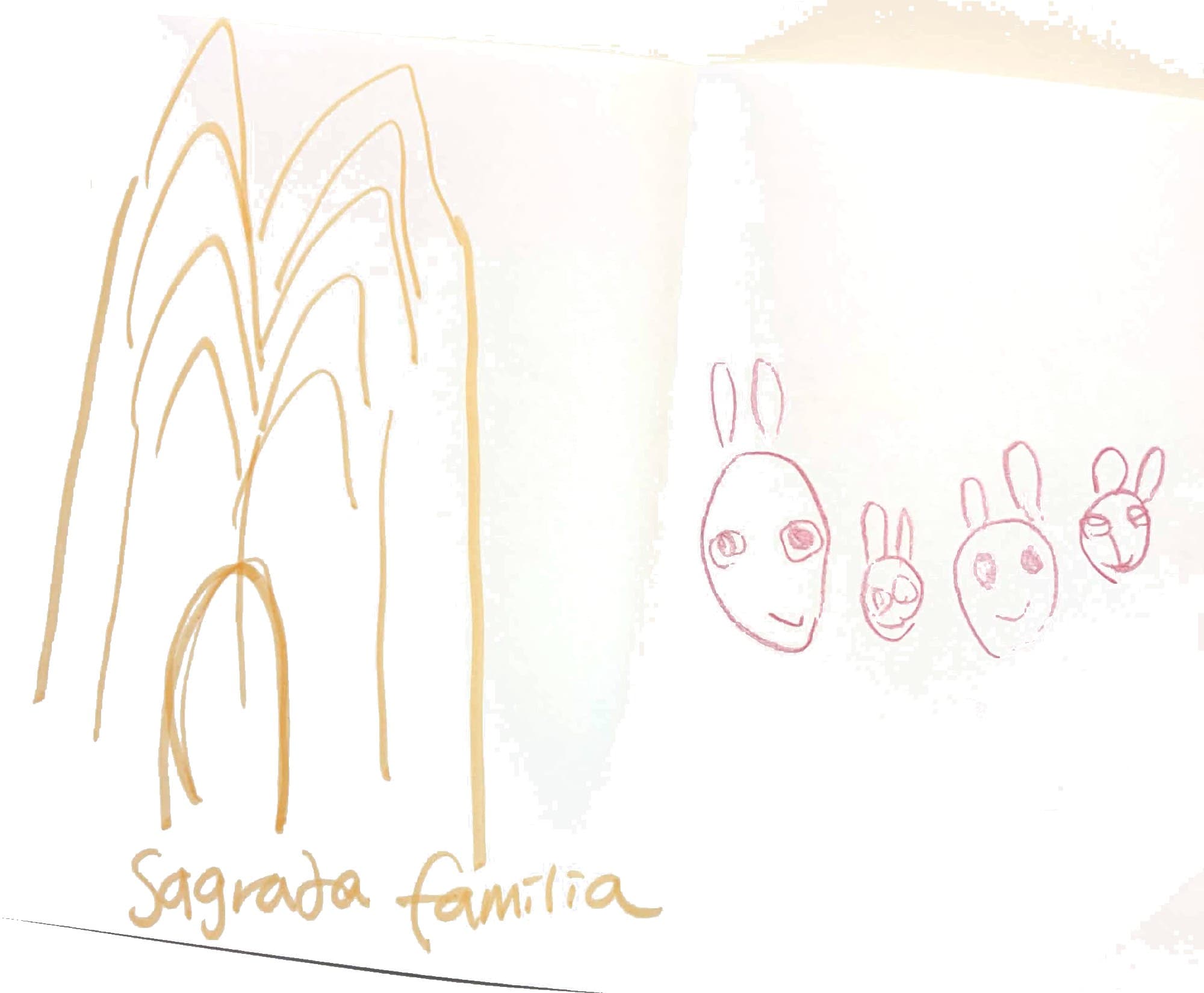 토끼가족 at SAGRADA FAMILIA